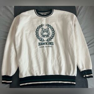 Stranger Things Varsity Sweater Primark Netflix Black Green Size M Unisex